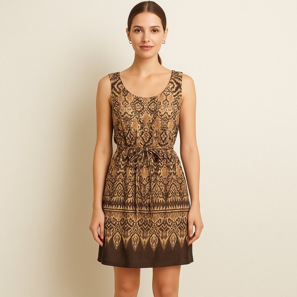 John Robshaw for Lucky Brand Silk Ikat Dress – XS